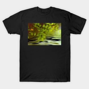 Green leaves background in summer with shallow depth of field T-Shirt